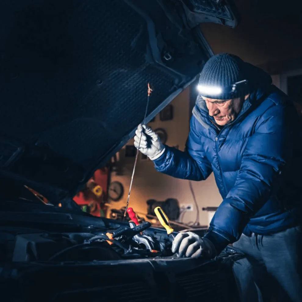 Efficient LED Headlamp with Advanced Sensor Technology