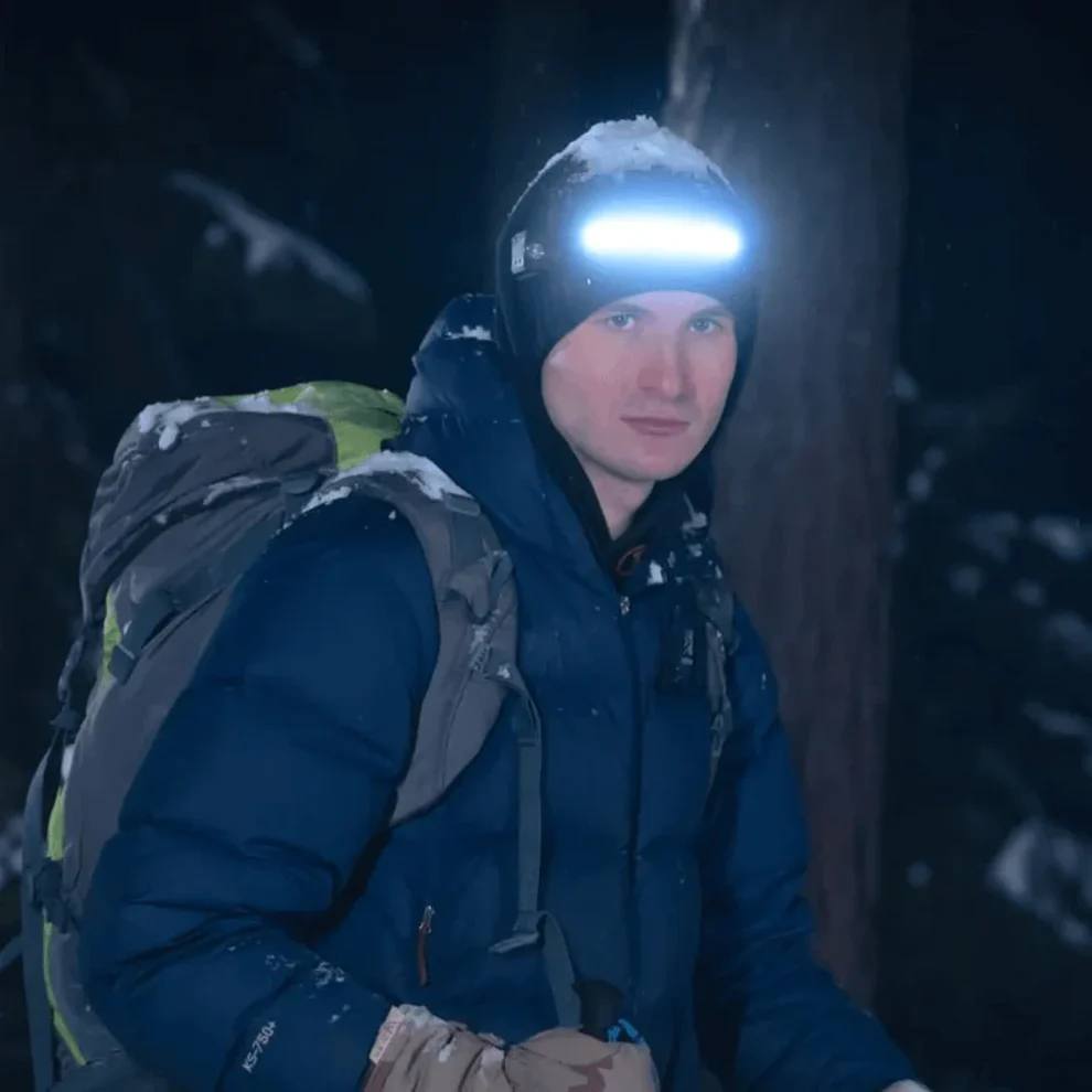 Efficient LED Headlamp with Advanced Sensor Technology