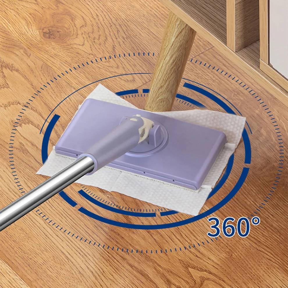 Flat Floor Mop with 360-Degree Rotation for Effortless Cleaning