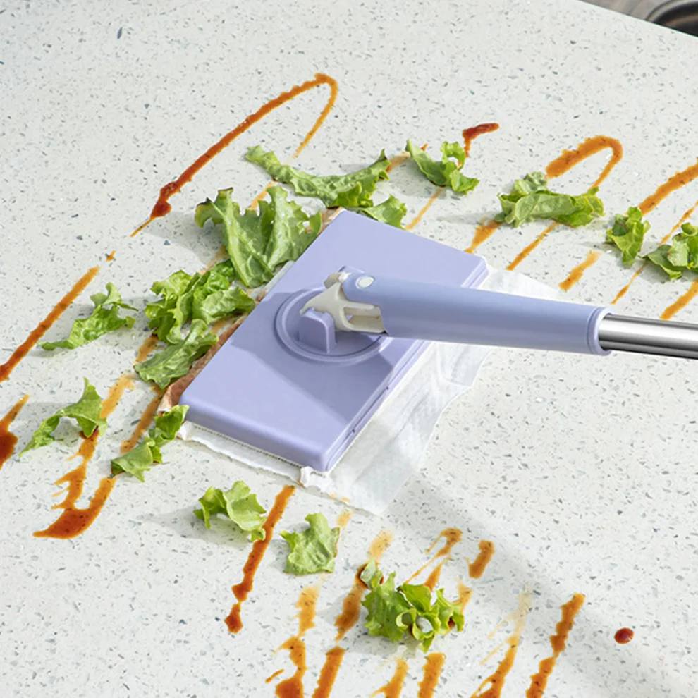 Flat Floor Mop with 360-Degree Rotation for Effortless Cleaning