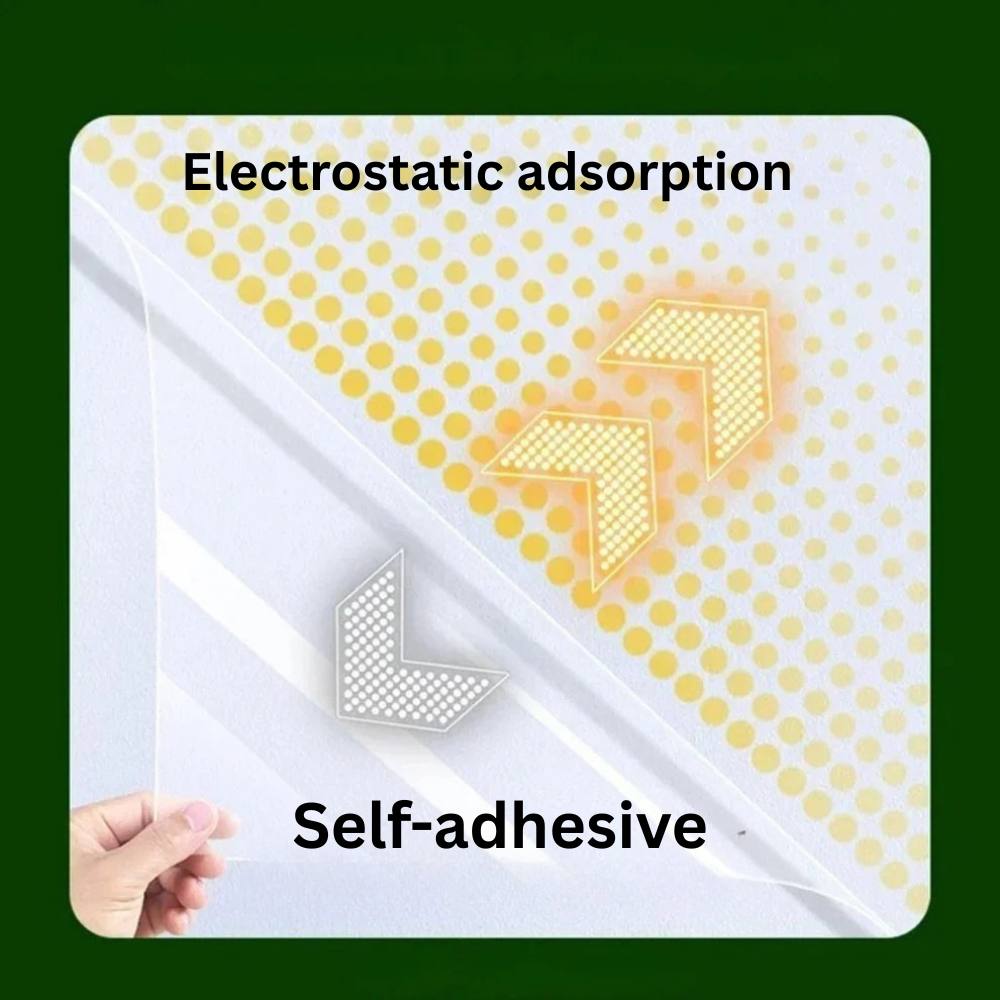 Removable Wall Stickers with Electrostatic Design for Home Decoration
