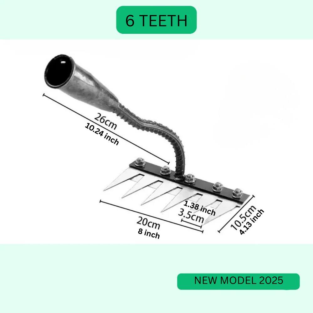 Heavy-Duty Garden Rake for Effortless Weed Removal