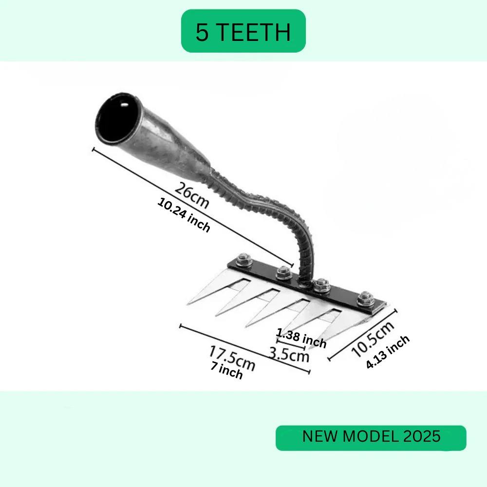 Heavy-Duty Garden Rake for Effortless Weed Removal
