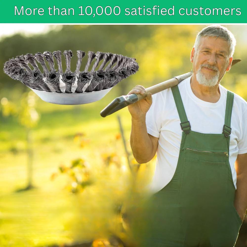 Precision Steel Brush Cutter Head for Clean Weed Trimming