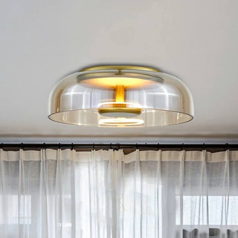 Modern Glass Design LED Ceiling Light - Crystal Shine