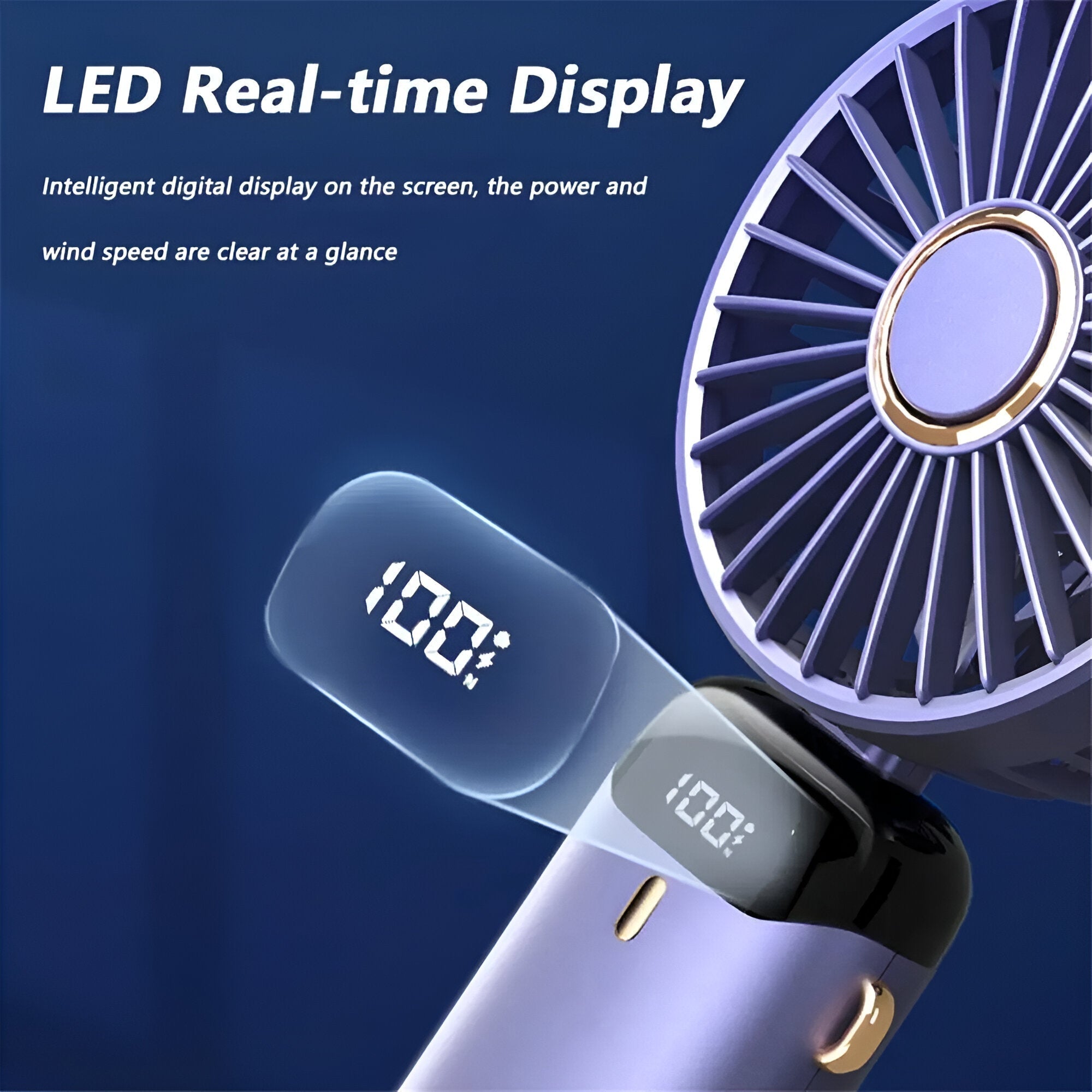 Portable Rechargeable Mini Fan for On-the-Go Cooling