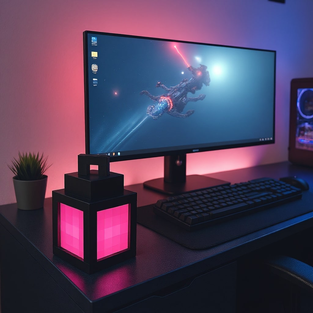 Rechargeable Pixel Art Lamp | Versatile Indoor Lighting