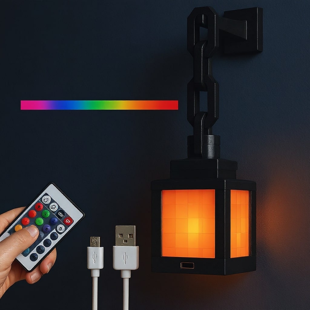 Rechargeable Pixel Art Lamp | Versatile Indoor Lighting