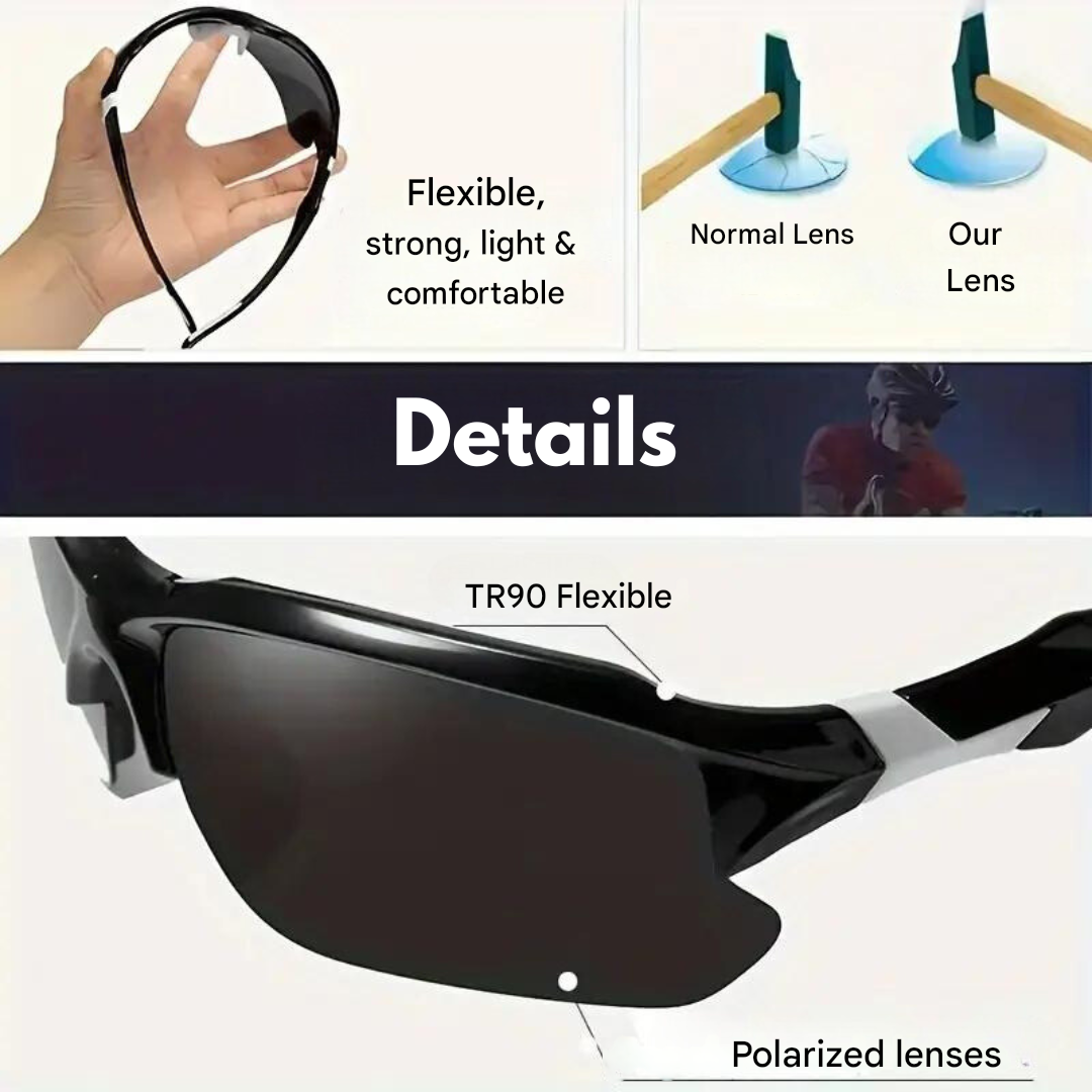 Sports Sunglasses with UV400 Protection for Cycling and Running