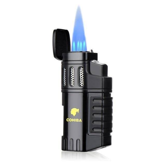 Portable 4-Jet Torch Lighter for Outdoor Activities