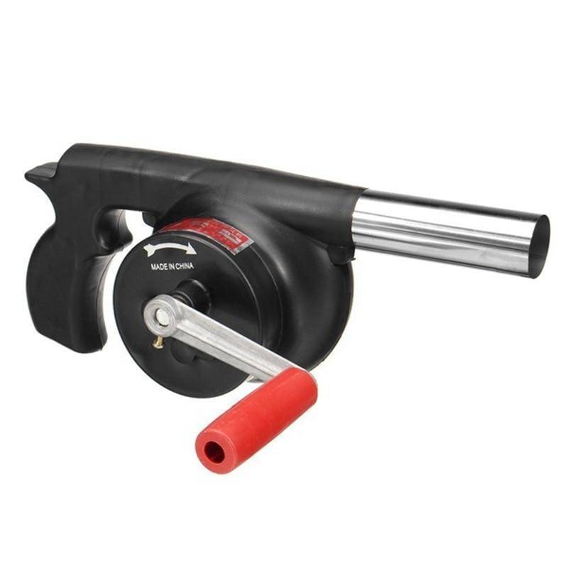 Portable Manual Fan for BBQ – Hand-Crank Outdoor Cooking Blower