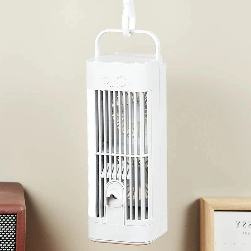 3-Speed Personal Cooling Fan with Night Light – USB Misting Desk Fan