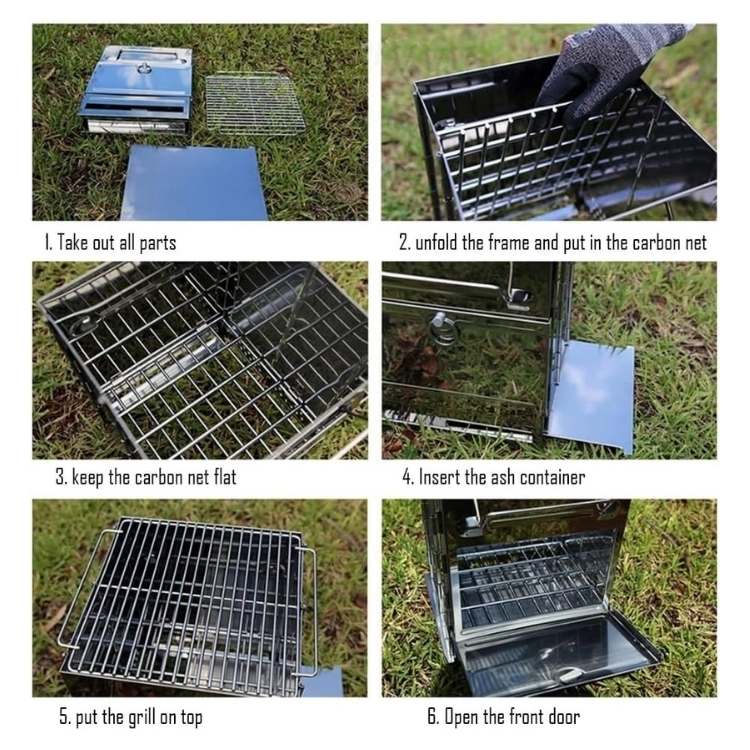 Portable Wood Burning Stove for Camping and Outdoor Cooking