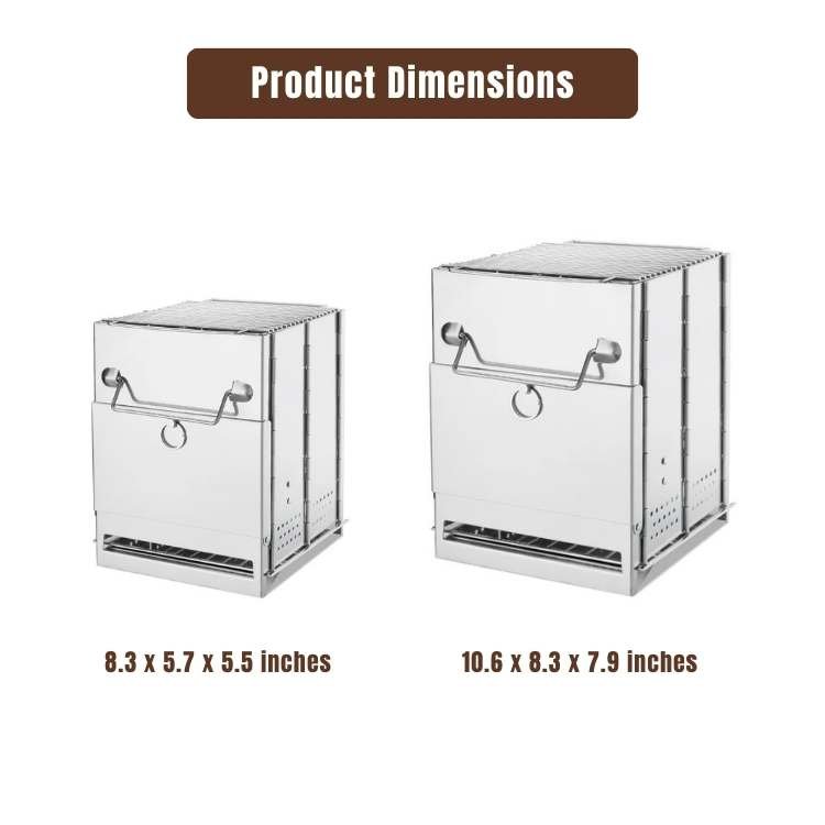 Portable Wood Burning Stove for Camping and Outdoor Cooking