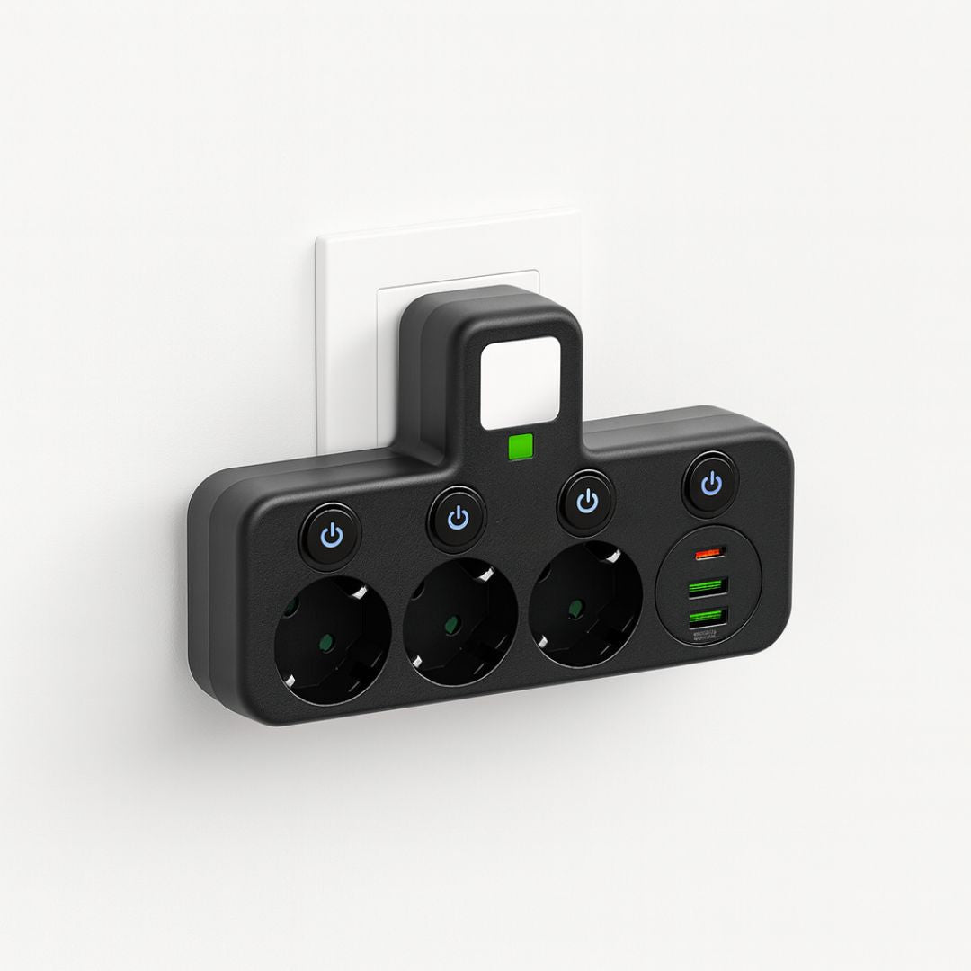 Surge Protector Power Strip with USB Ports and On/Off Switch