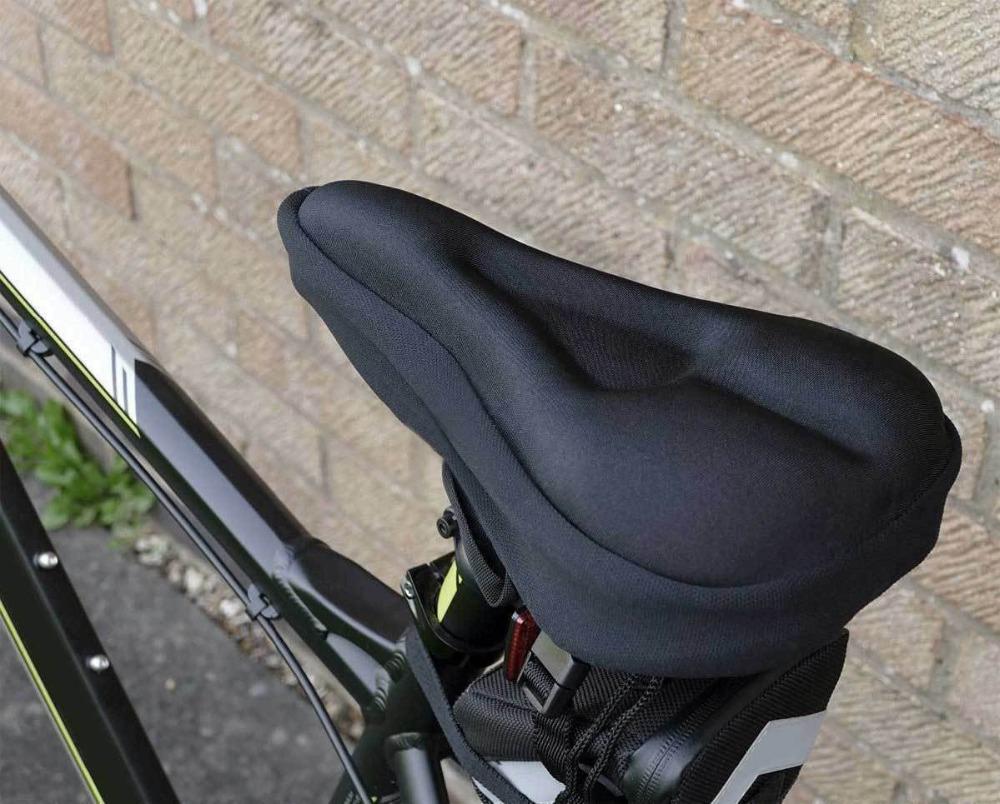 Shock-Absorbing Bicycle Saddle Cover – Breathable Gel Seat Cushion