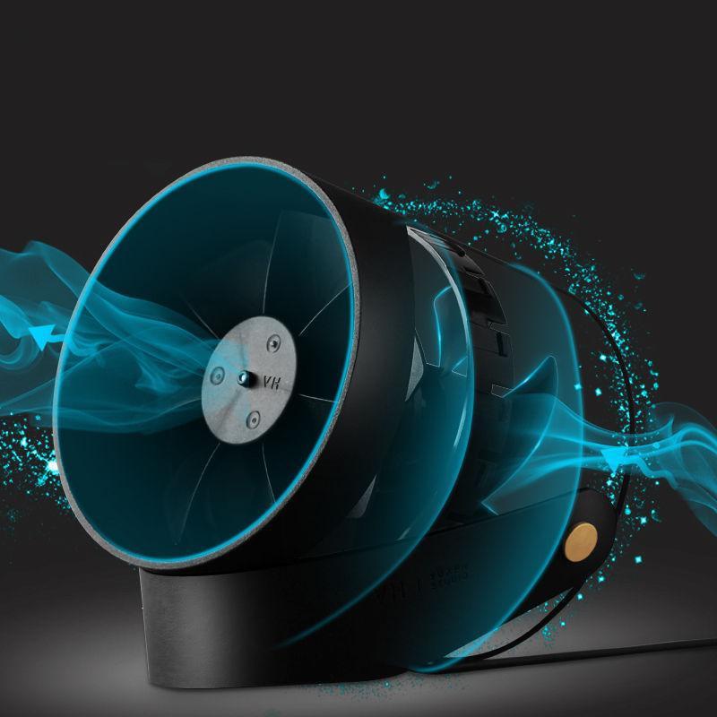 Compact USB Fan with Touch Control – Dual Blade Portable Cooler