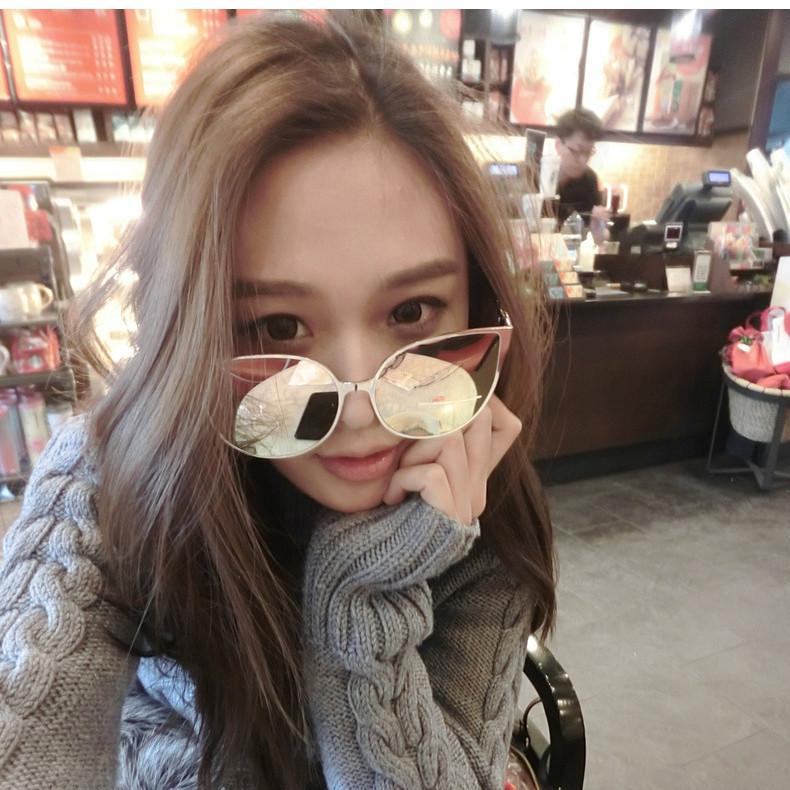Aviator Style Cat Eye Sunglasses