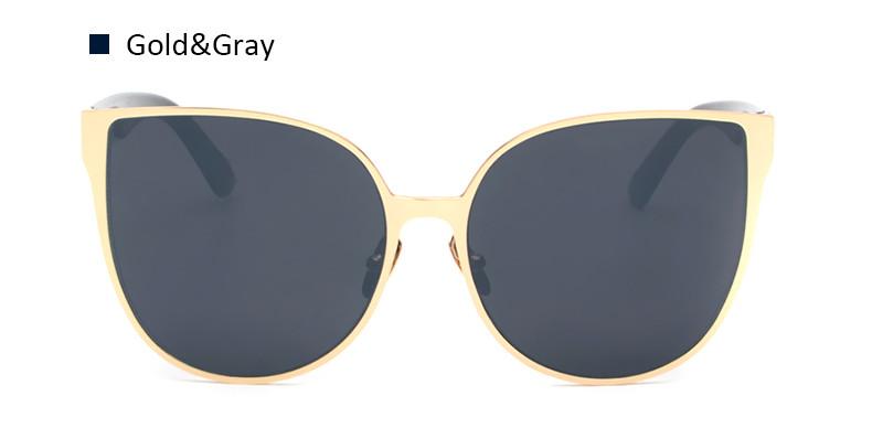 Aviator Style Cat Eye Sunglasses