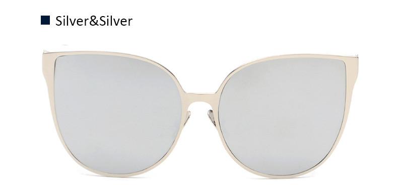Aviator Style Cat Eye Sunglasses