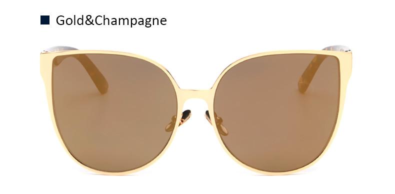 Aviator Style Cat Eye Sunglasses