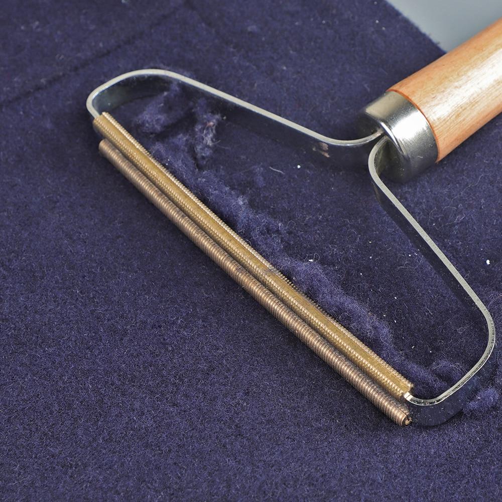 Wooden Fabric Shaver with Copper Blade
