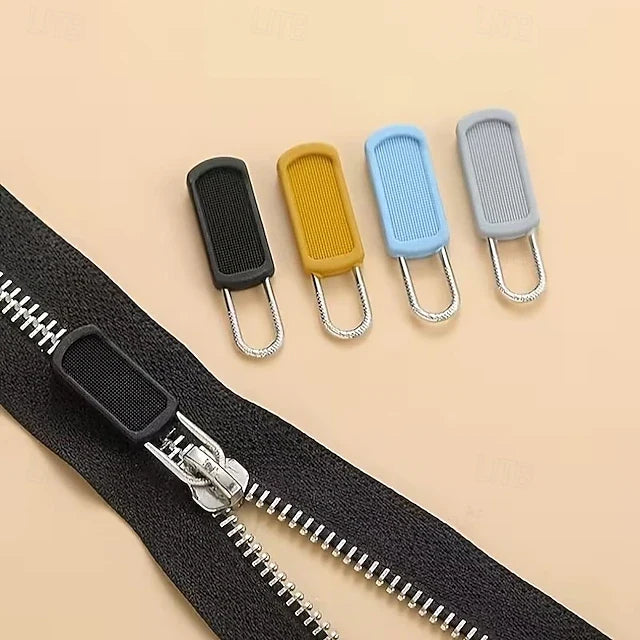 50 Count Removable Rubber Zipper Pulls for Bags, Coats, Luggage, Footwear