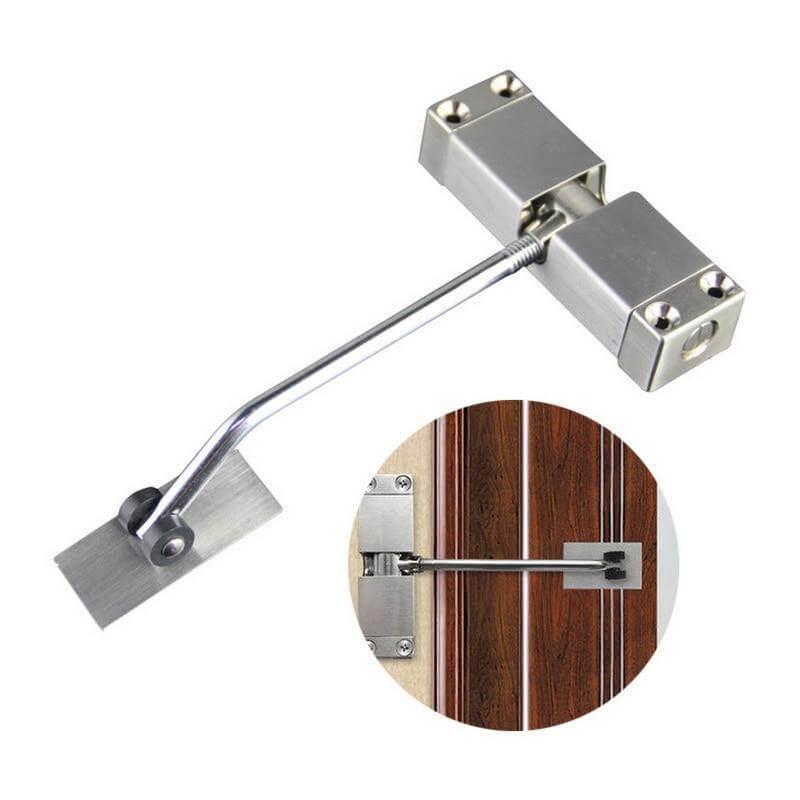 Stainless Steel Door Closer with Adjustable Force – Supports Up to 30 kg