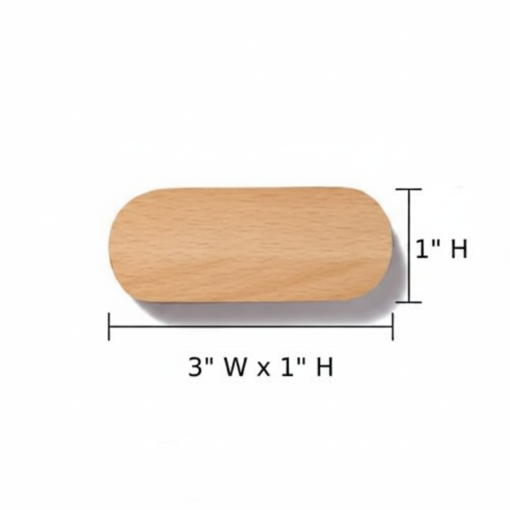 Magnetic Backed Wooden Key Organizer with Adhesive Wall Mount
