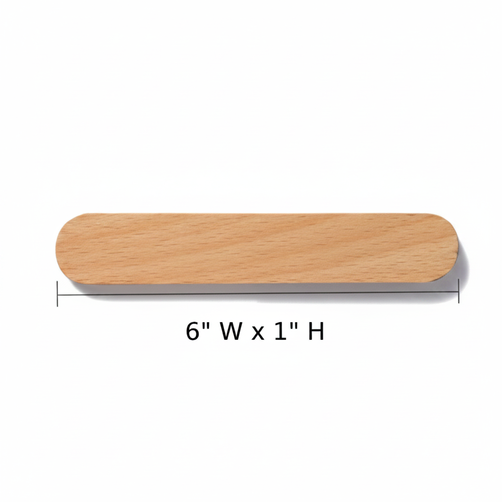 Magnetic Backed Wooden Key Organizer with Adhesive Wall Mount