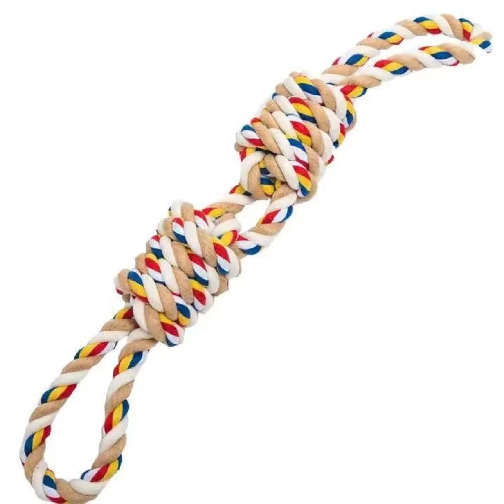 Chew Toy for Dogs - Braided Rope with Tug and Fetch Features