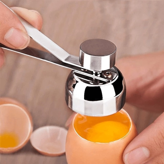 Egg Shell Cutter Tool in Stainless Steel for Soft and Century Eggs