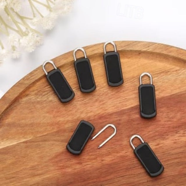 50 Count Removable Rubber Zipper Pulls for Bags, Coats, Luggage, Footwear