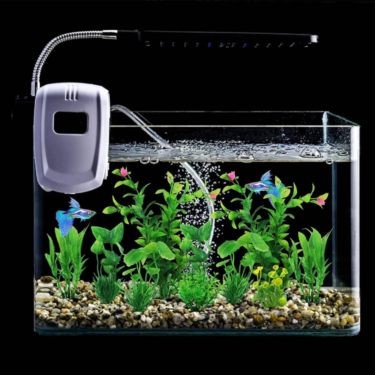 10-Piece Weighted Aquarium Plant Decoration Set for Fish Tanks