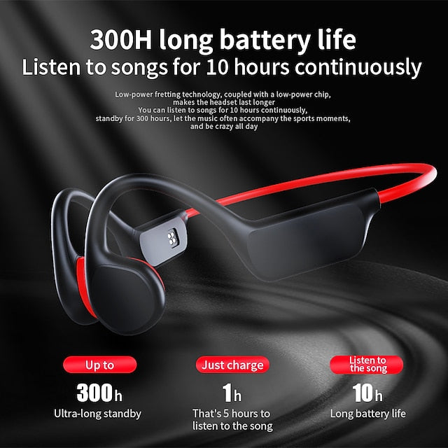 Waterproof Bone Conduction Bluetooth Earphones with 32GB Storage for Swimming