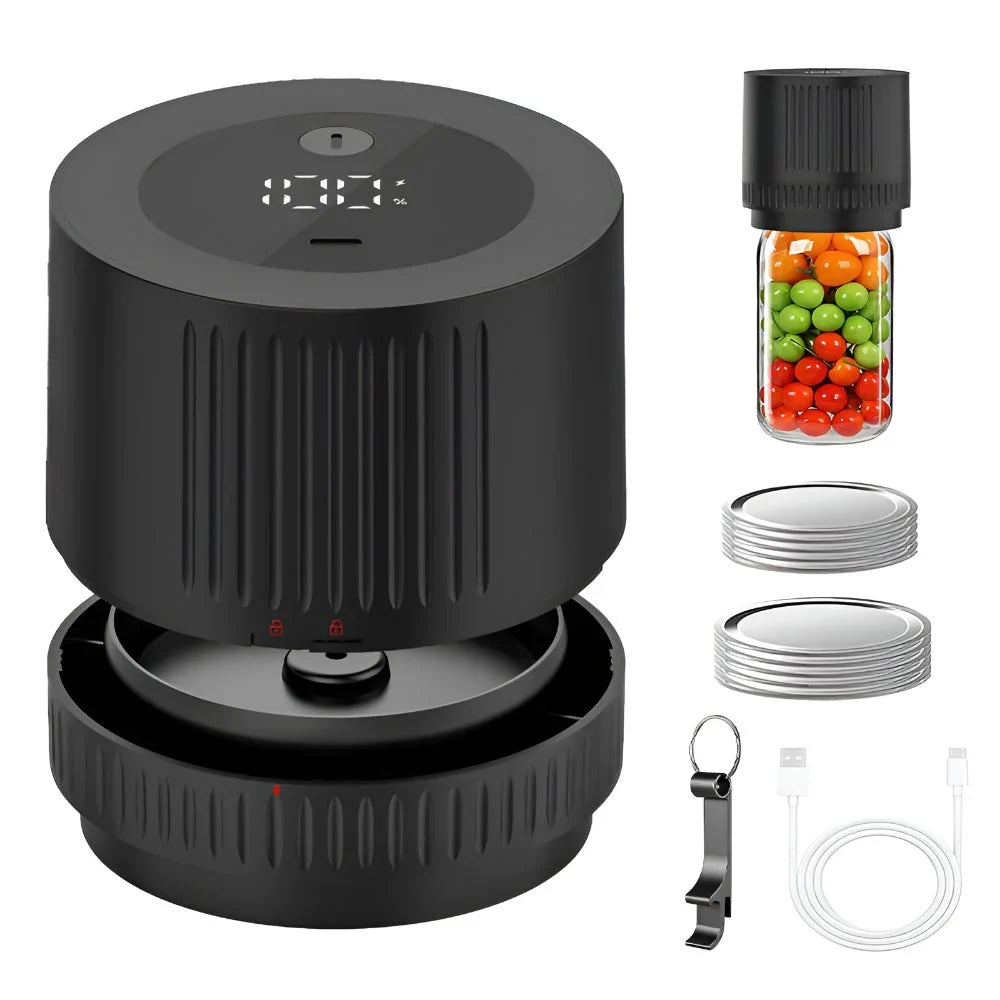 Vacuum Sealer System for Regular and Wide Mouth Mason Jars
