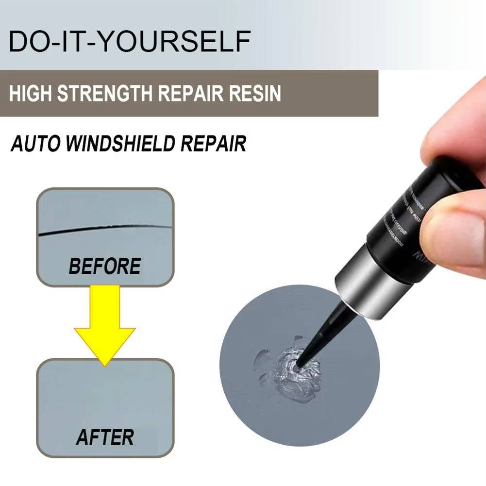 Home Repair Kit for Small Windshield Chip and Crack Fix