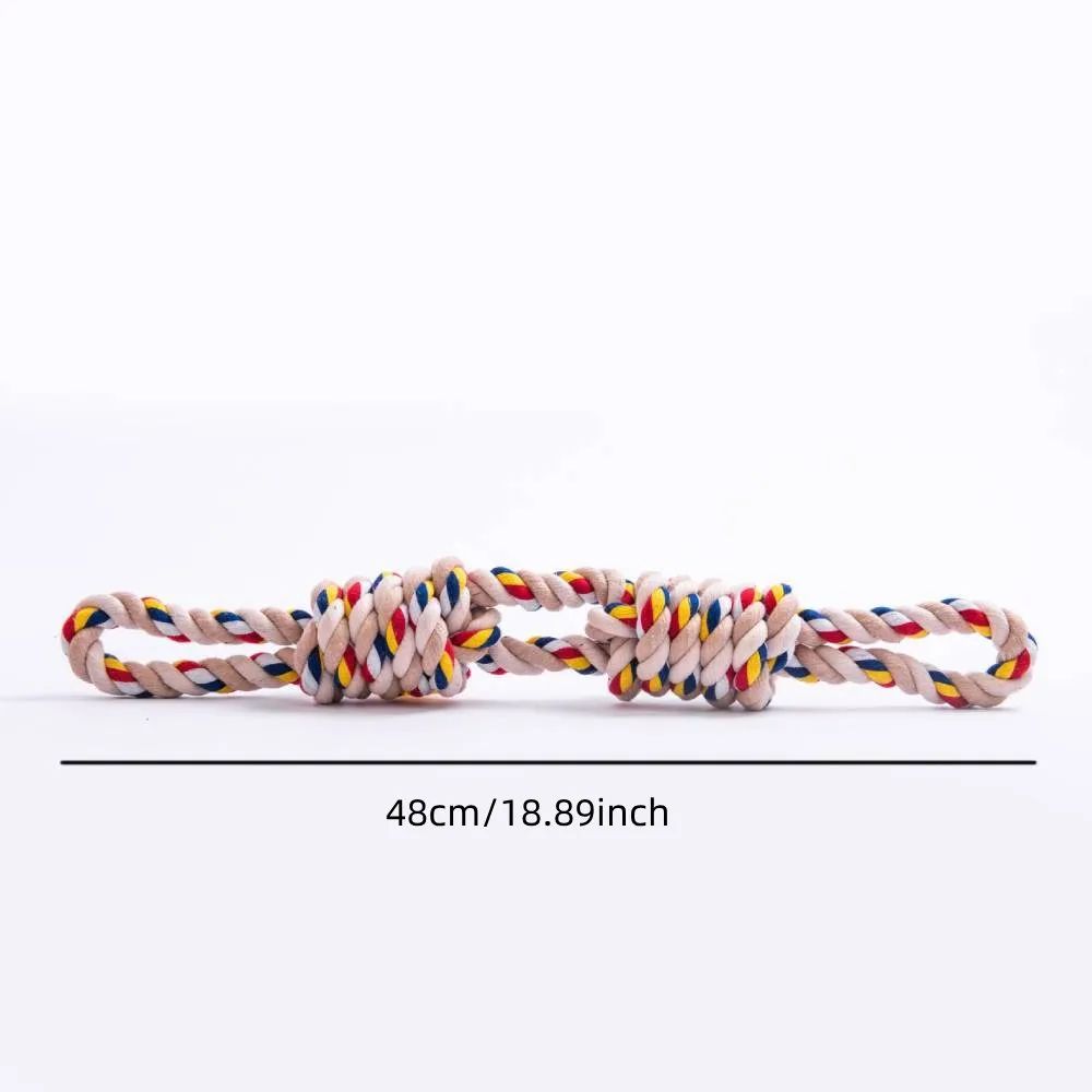 Chew Toy for Dogs - Braided Rope with Tug and Fetch Features