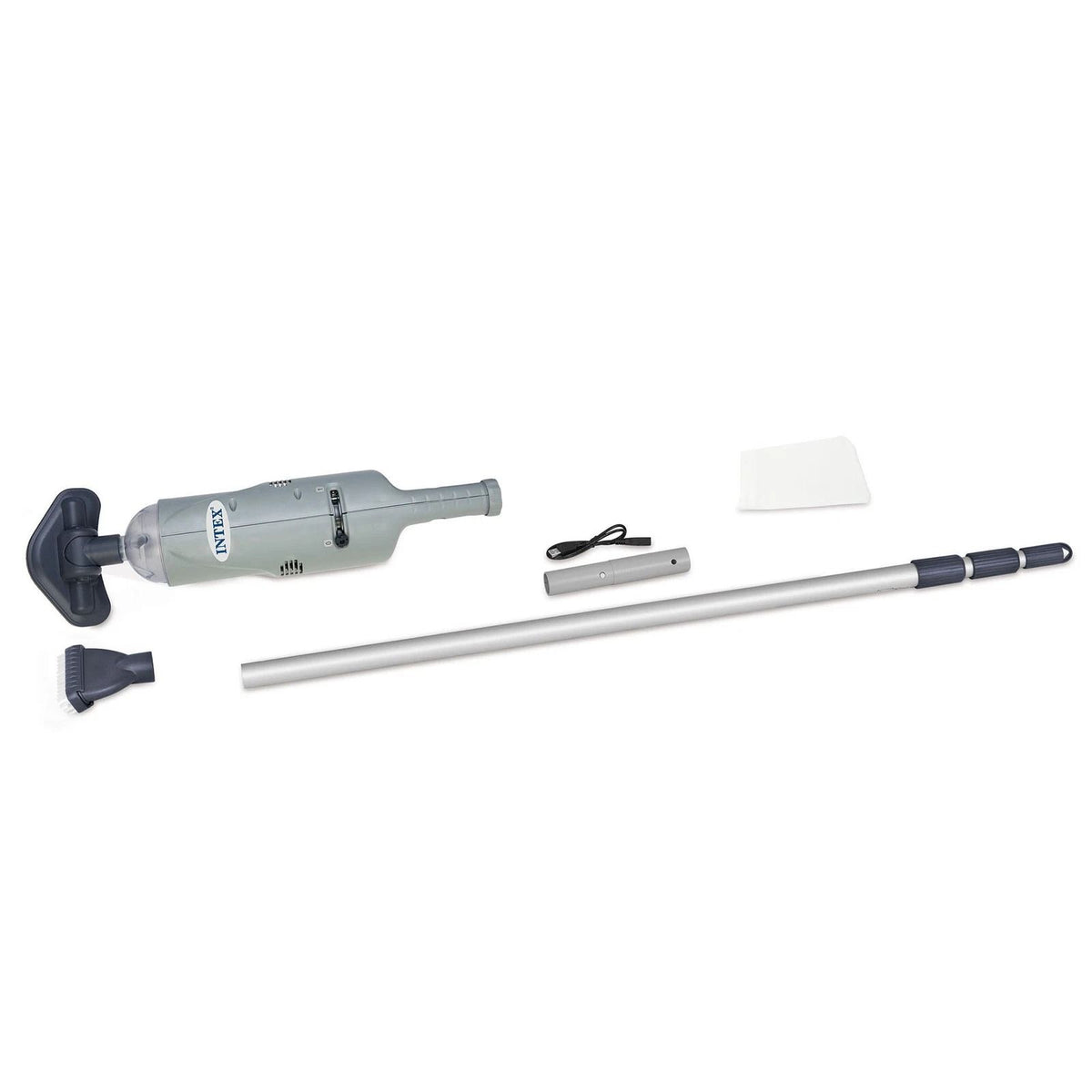 Portable Battery-Operated Pool Cleaner with Brush Tools for Above Ground