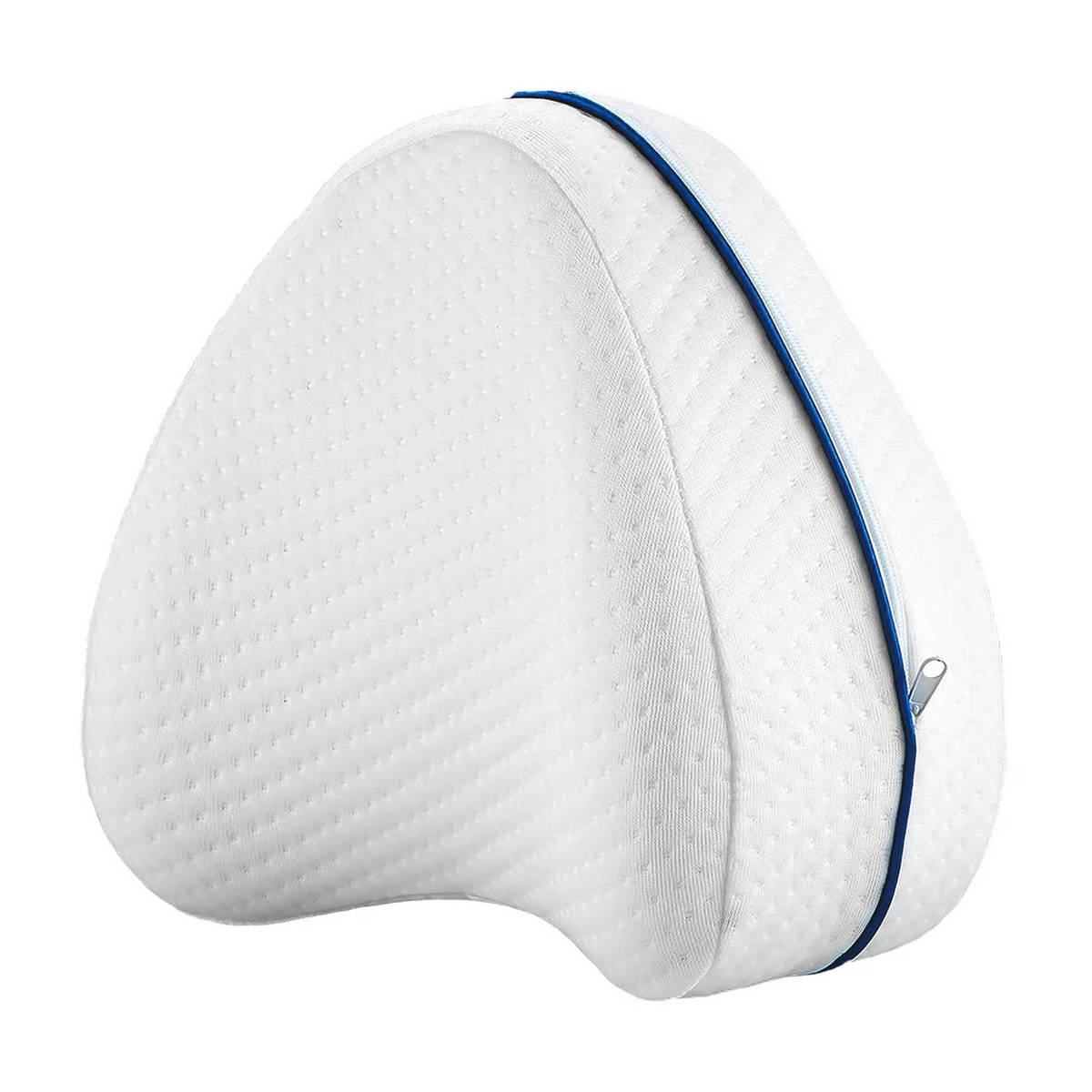 Set of 2 Washable Contour Pillowcases with Zipper in White
