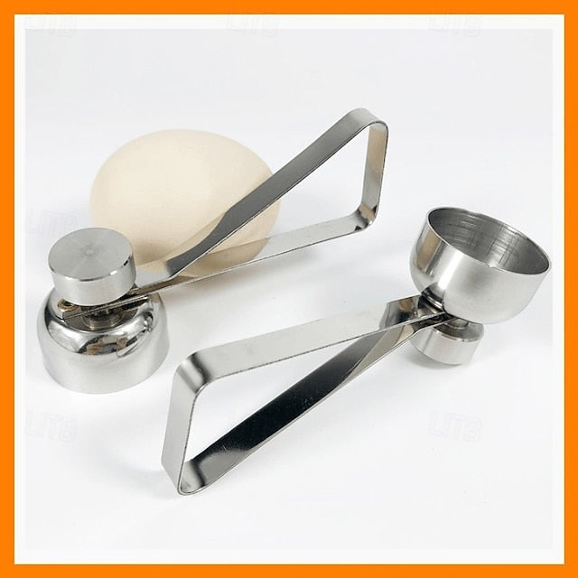 Egg Shell Cutter Tool in Stainless Steel for Soft and Century Eggs