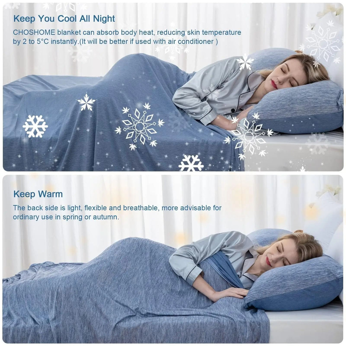 Lightweight Summer Blanket for Layering in Warm Weather