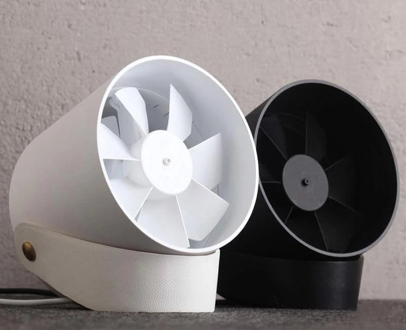 Compact USB Fan with Touch Control – Dual Blade Portable Cooler