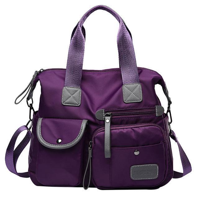 Water-resistant Shoulder Bag for Women Featuring Multiple Compartments