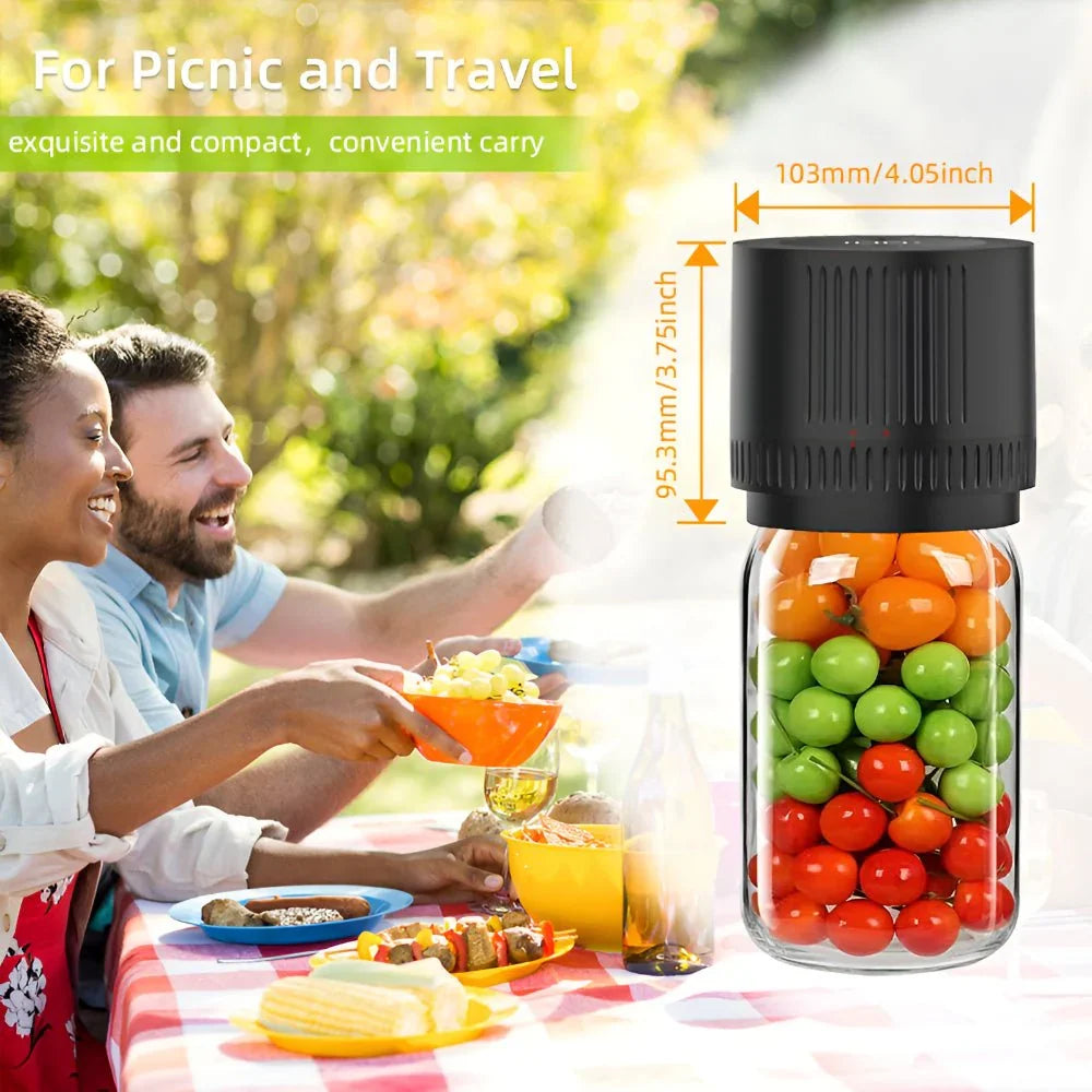 Vacuum Sealer System for Regular and Wide Mouth Mason Jars