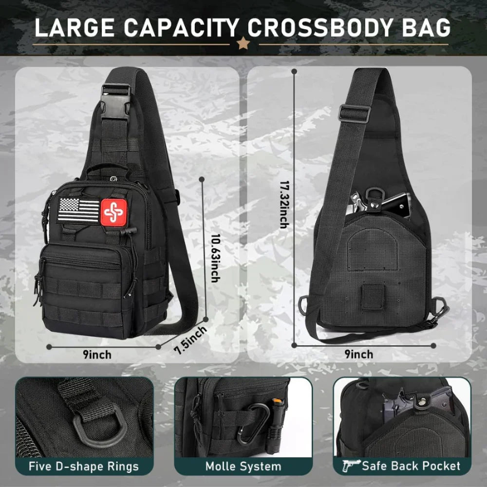 Emergency Survival Kit with First Aid Supplies and Camping Backpack - 262 Pieces