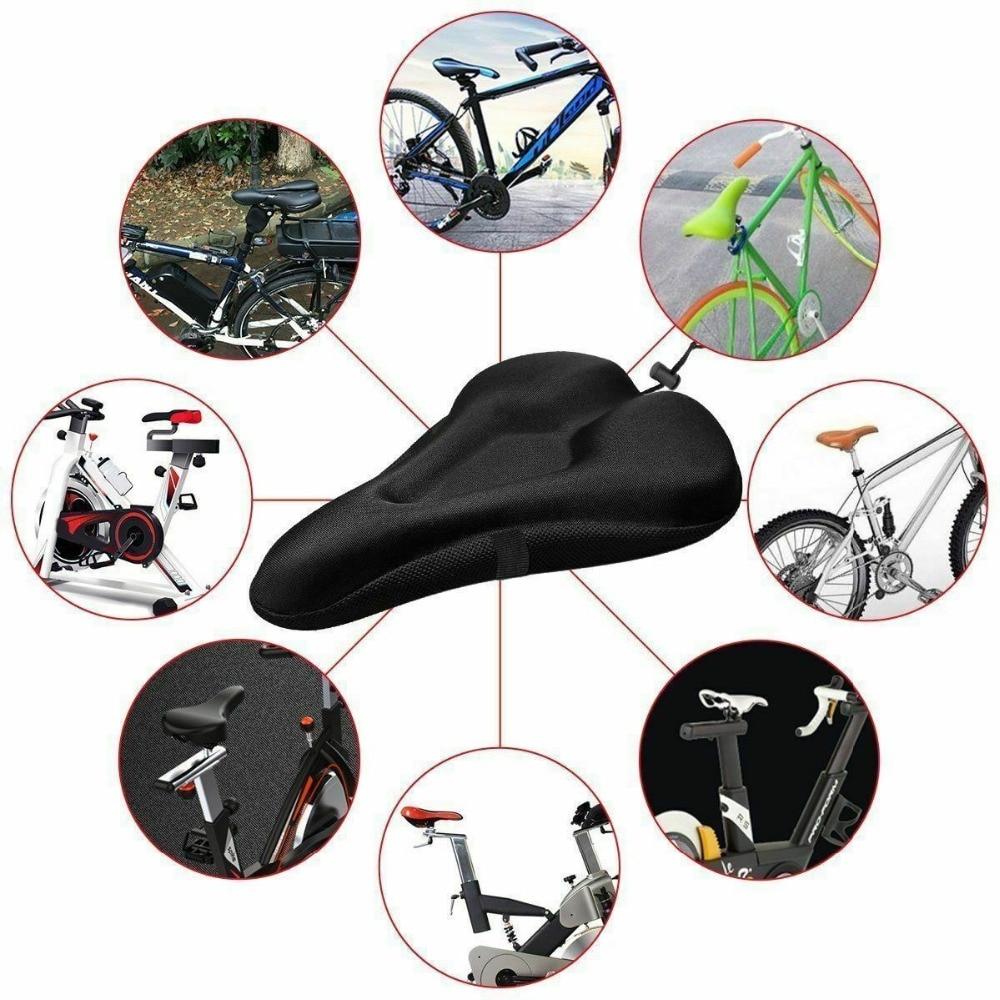 Shock-Absorbing Bicycle Saddle Cover – Breathable Gel Seat Cushion