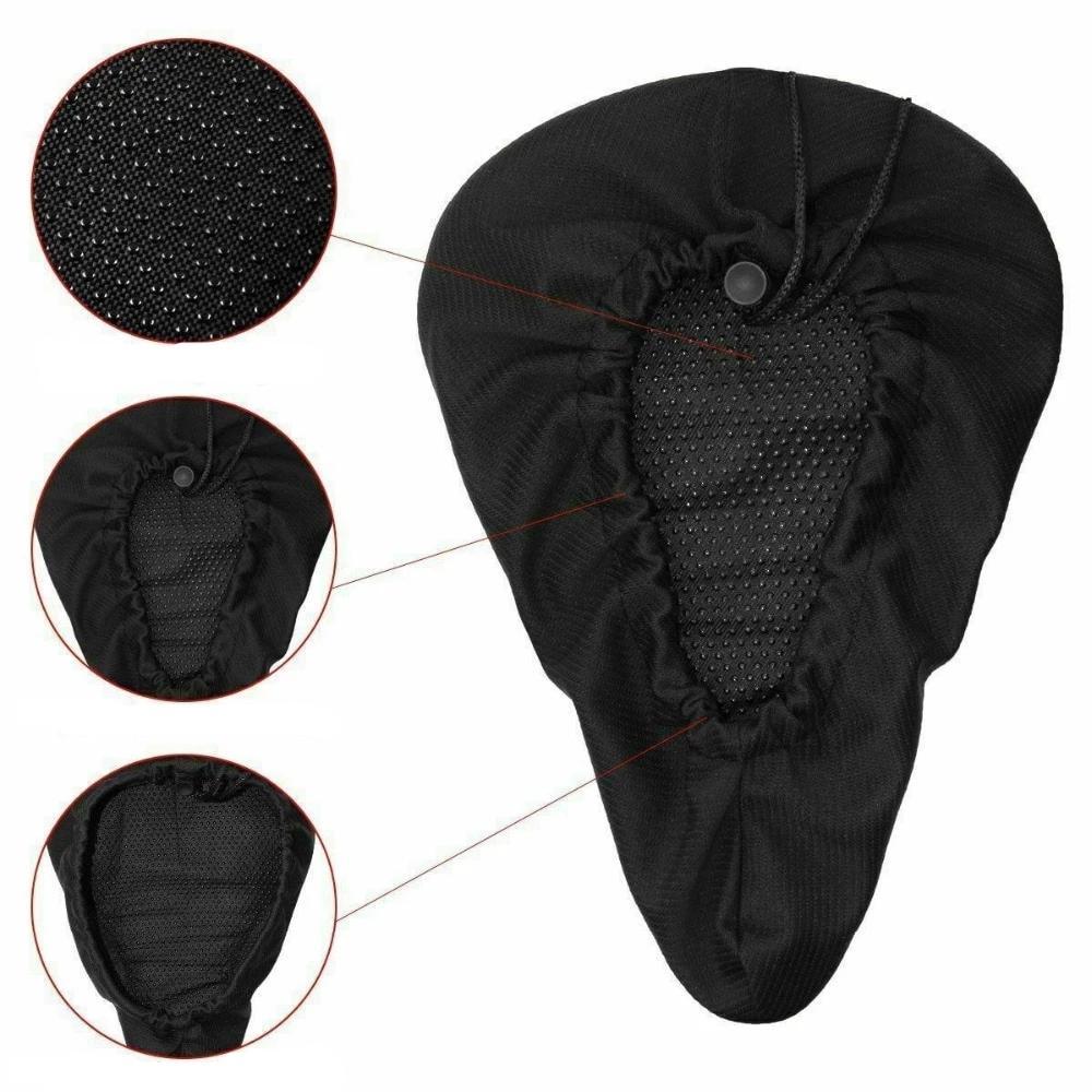 Shock-Absorbing Bicycle Saddle Cover – Breathable Gel Seat Cushion