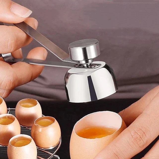 Egg Shell Cutter Tool in Stainless Steel for Soft and Century Eggs