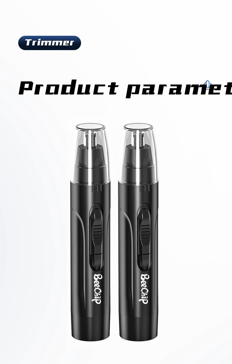 Rechargeable Electric Trimmer for Nose and Ears – Unisex Wet/Dry Grooming